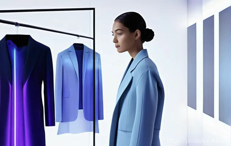 패션디자인 실무 워크숍 후기 - **Prompt:** An inspired fashion designer, in their late twenties, stands in a vibrant, modern sustai...