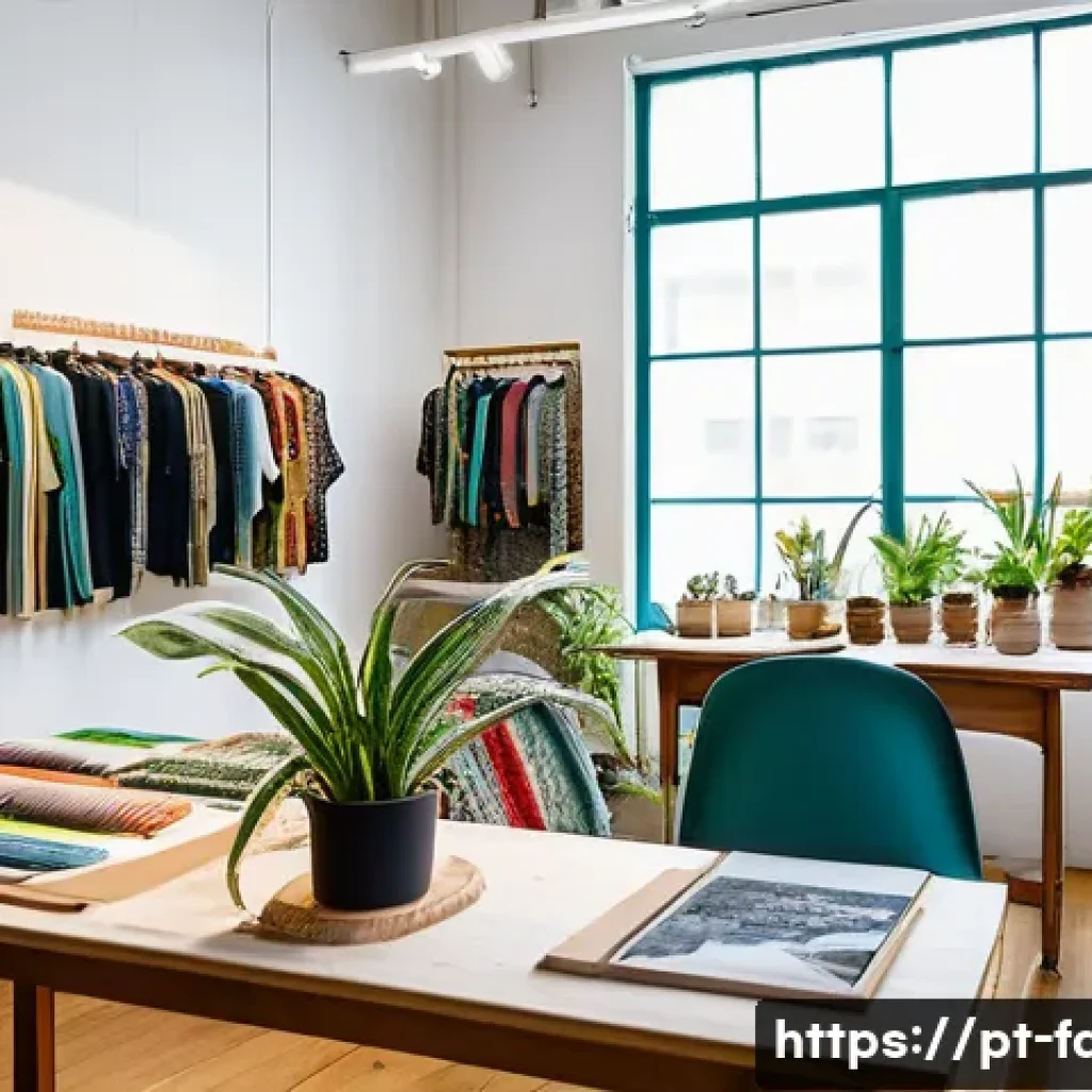 패션디자인 초보자를 위한 가이드 - A cozy and well-lit fashion atelier in São Paulo, Brazil, featuring a diverse group of designers ske...